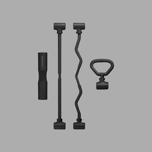 Hyperbell Bundle: Bar, EZ Curl, Kettlebell, Pad